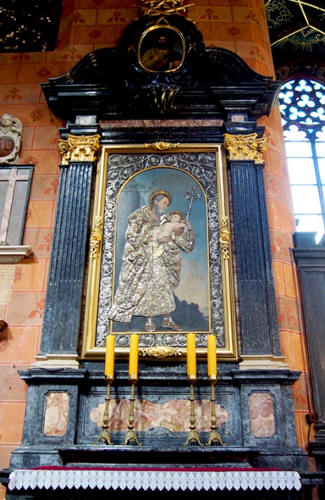 kościół Mariacki w Krakowie - ołtarz św. Józefa w nawie północnej