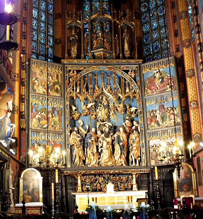 ołtarz Wita Stwosza w kościele Mariackim w Krakowie