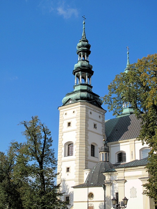 katedra w Łowiczu - wieże kościelne od płd. wschodu