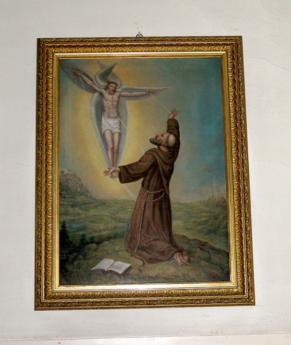 kościół NMP w Kampinosie - obraz św. Franciszka otrzymującego stygmaty
