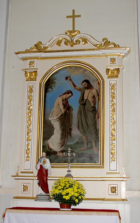 kościół NMP w Kampinosie - ołtarz boczny Chrztu Pańskiego