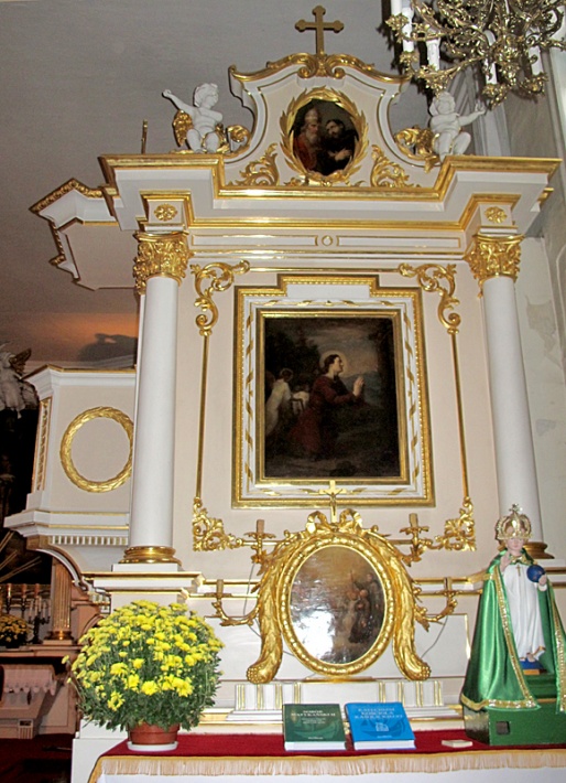 kościół NMP w Kampinosie - ołtarz boczny św. Izydora Oracza