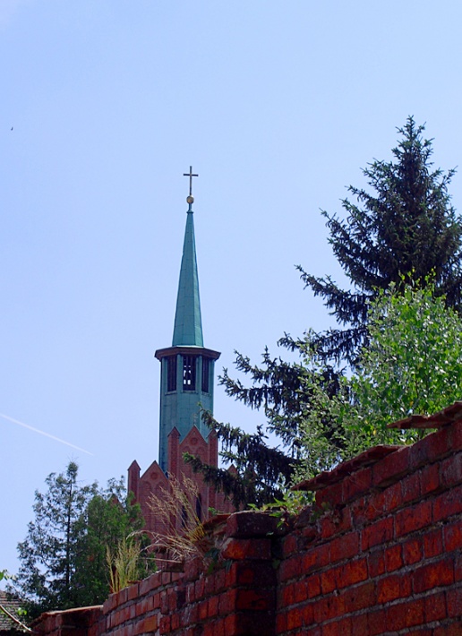 Kościół Św. Krzyża w Żaganiu - sygnaturka (wieża)
