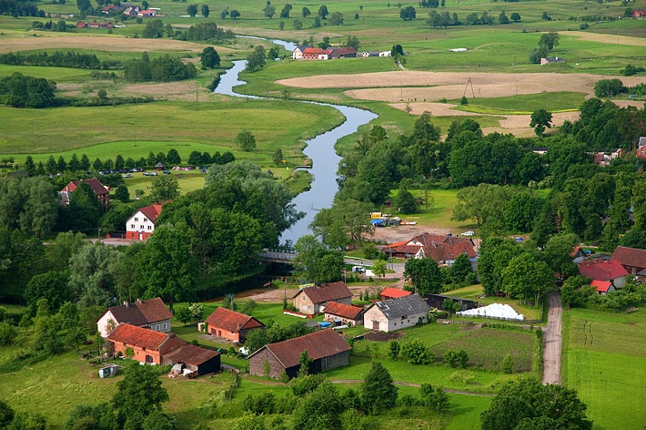 Rzeka Krutynia z lotu ptaka w miejscowości Ukta.
Fotka pochodzi ze zbiorów http://www.fotowojcik.pl
